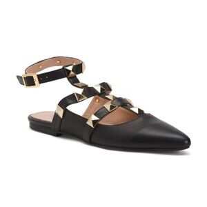 TWO WAY Made In Italy Leather Pointy Shoes Black